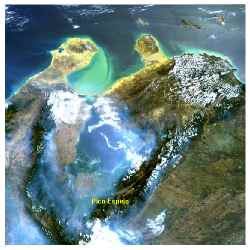 satellite image of venezuela