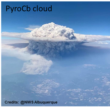 Photo of a Pyrocumulonimbus cloud
