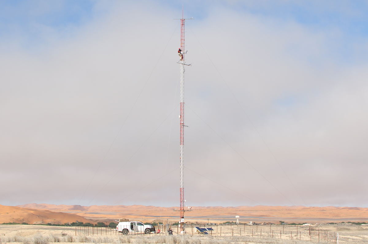 LST valiudation station at the windmast in  Gobabeb, Namibia
